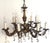 Antique French Brass and Lead Crystal 12-Light Chandelier, 1920s For Sale - Image 6 of 11
