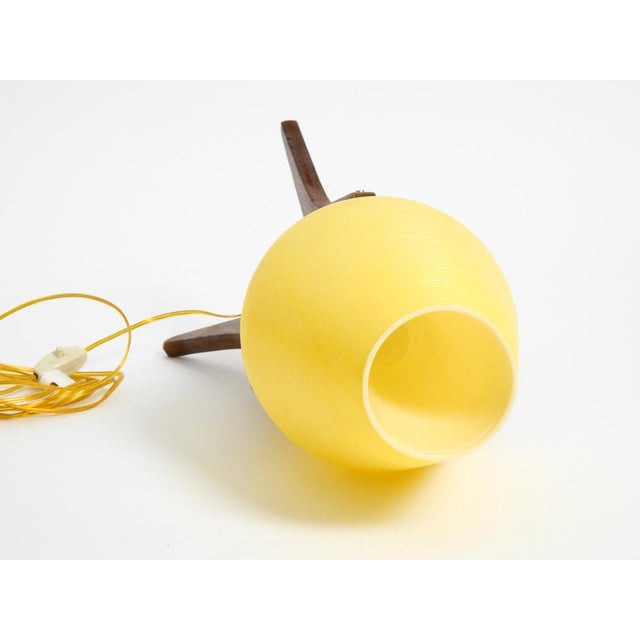 Mid-Century Modern Tripod Wooden Table Lamp with Plastic Shade by Regina Leuchtvase, 1950s For Sale - Image 13 of 18