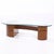 Wood Vladimir Kagan Style Mid Century Walnut and Glass Biomorphic Coffee Table For Sale - Image 7 of 9