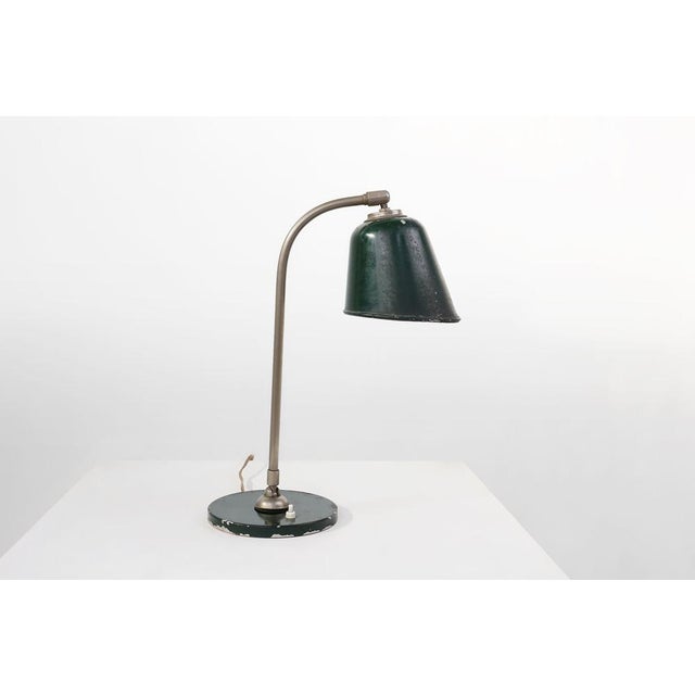 1920s Vintage Industral Metal Desk Lamp, France, 1920s For Sale - Image 5 of 10