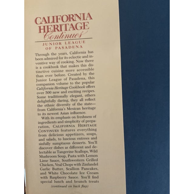 Red A Pair of California Heritage Cookbooks With Dust Jackets Published by the Junior League of Pasadena For Sale - Image 8 of 13