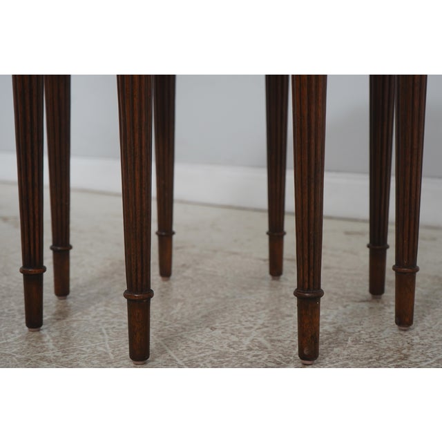 Maitland Smith Leather Top Mahogany Occasional Faux Book Table For Sale In Philadelphia - Image 6 of 18