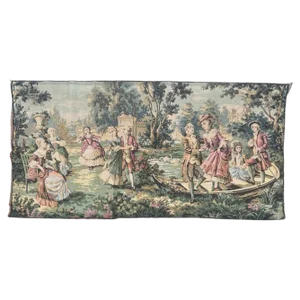 Vintage French Aubusson Style Jacquard Tapestry, 1980s