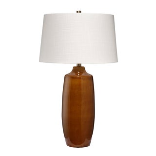Toffee Table Lamp, Cider Brown Ceramic For Sale