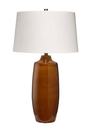 Toffee Table Lamp, Cider Brown Ceramic