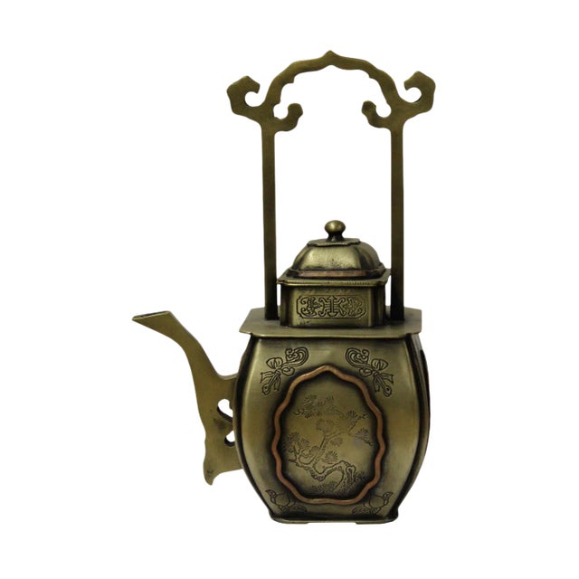 Chinese Handmade Bronze Teapot For Sale