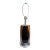 Mid 20th Century Chrome, Teak Bentwood and Smoked Lucite Lamp For Sale