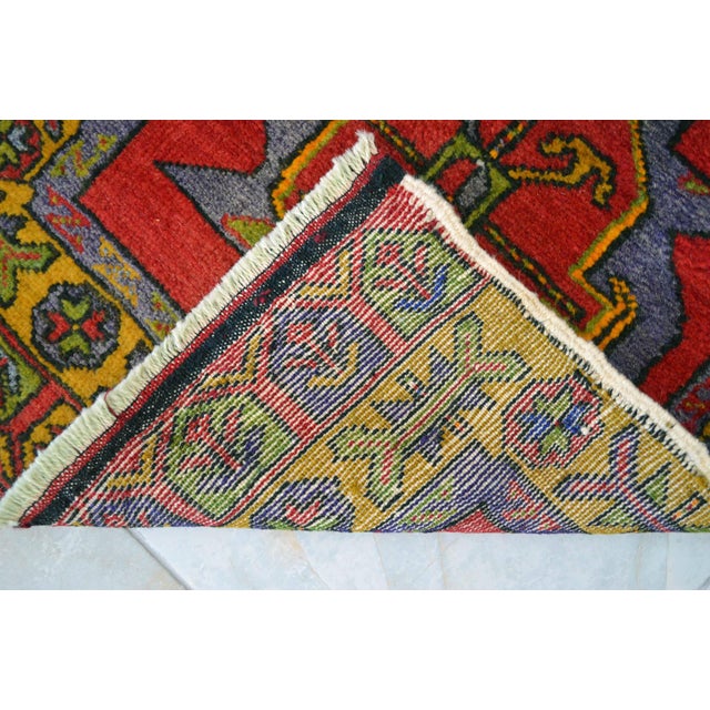 1960s Hand Knotted Door Mat, Entryway Rug, Bath Mat, Kitchen Decor, Small Rug, Turkish Rug - 2′ × 3′5″ For Sale - Image 12 of 13