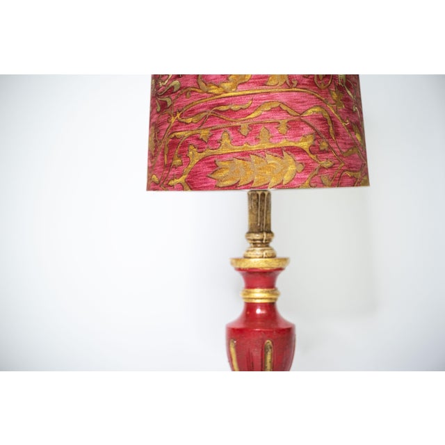 Vintage Patterned Table Lamp, 1950s For Sale - Image 6 of 7
