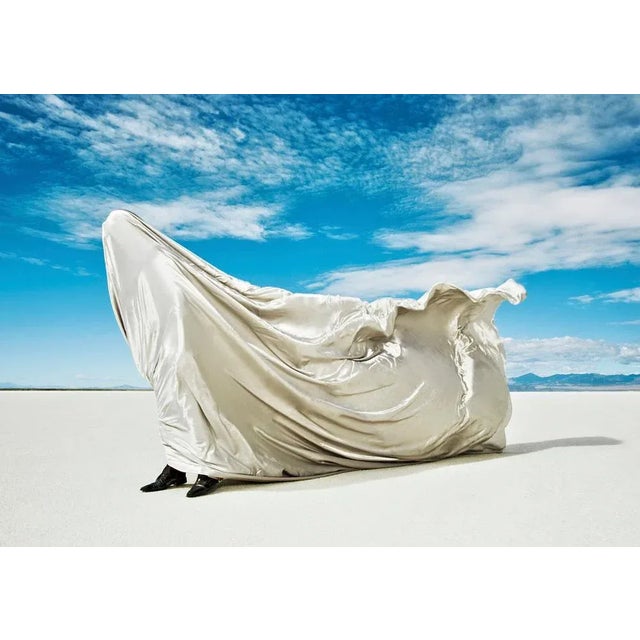Artur Debat, Man Covered in Fabric Being Blown by Wind, Photograph, in Flawless conditions. Designed from 2000 This piece...