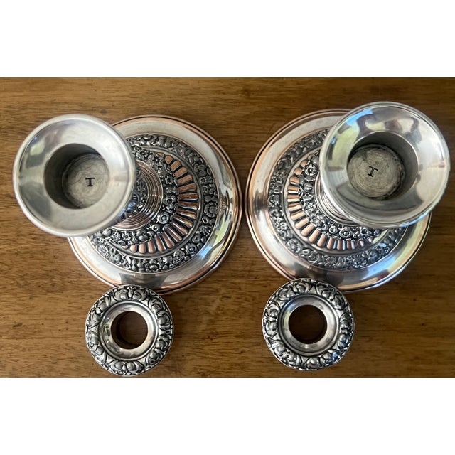 Sheffield Silver Plate & Copper Georgian Candlesticks, C. 1814 For Sale - Image 14 of 16