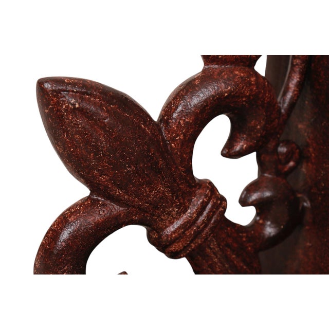 Cast Iron Fleur De Lis Bookends, a Pair For Sale In Tampa - Image 6 of 8