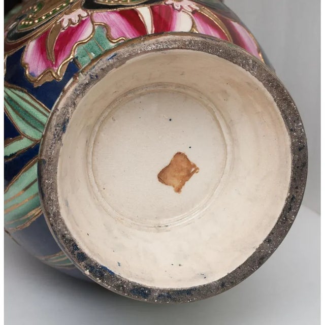 1850s XL Japanese Satsuma Vase For Sale - Image 11 of 13