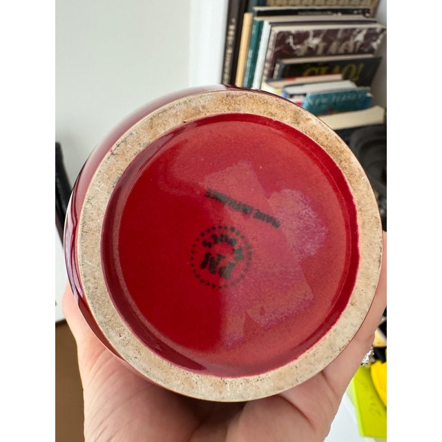 A lovely pair of vintage Sevres Paul Milet oxblood vases (sang de boeuf). Purchased from Paris flea market.