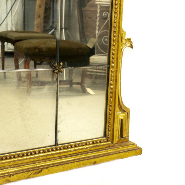19th Century French Louis XVI Style Giltwood Pareclose Mirror With Original Mercury Glass For Sale - Image 13 of 15