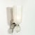 Modernist Hand-Blown Fluted 24k White Gold Fleck Murano Glass & Nickel Sconces For Sale - Image 10 of 13