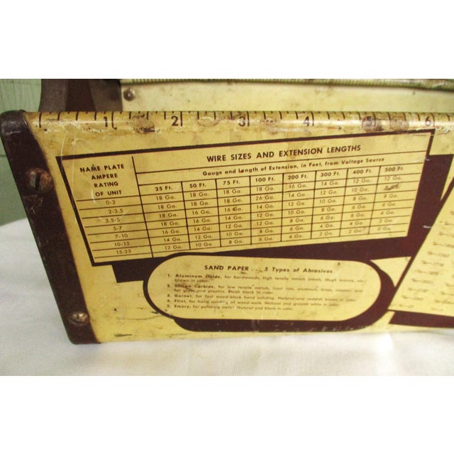 Vintage Craftsman Carryall Metal Tool Caddy Trug Basket Toolbox For Sale In Baltimore - Image 6 of 10