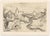 View of the village and nature is an original ink drawing on paper, realized by Robert Fontené (1892-1980). Signed paper...