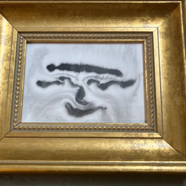 Original 5 x 7 ink painting on heavy paper unsigned Overall size with frame is 9 x 11