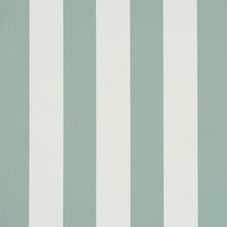 Schumacher Emma Stripe Wallpaper In Teal For Sale