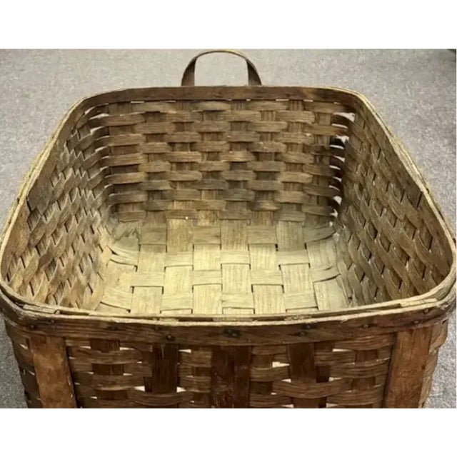 Early 20th Century Antique American Hickory Basket For Sale - Image 5 of 6