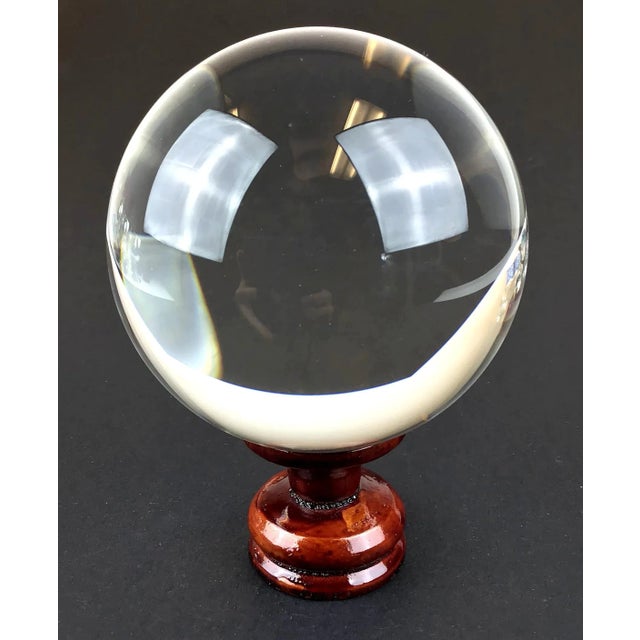 Mid-Century Modern 1970s X-Large Crystal Ball For Sale - Image 3 of 11