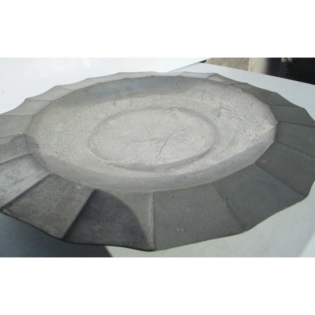 1940s Vintage Brewsters Pewter Art Deco Tray Bowl For Sale - Image 10 of 11
