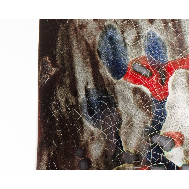 Late 20th Century Studio Pottery Tile Plate Toshiko Takaezu For Sale - Image 5 of 8