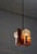 Mid-Century Hanging Light in Brass with 3 Textured Glass Sconces, 1960 For Sale - Image 4 of 13