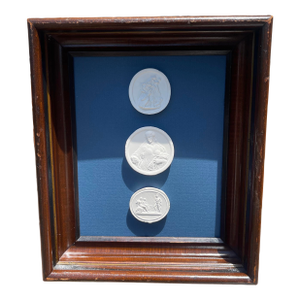 Italian Antique Frame With 3 Ingalios on Windsor Newton Paper