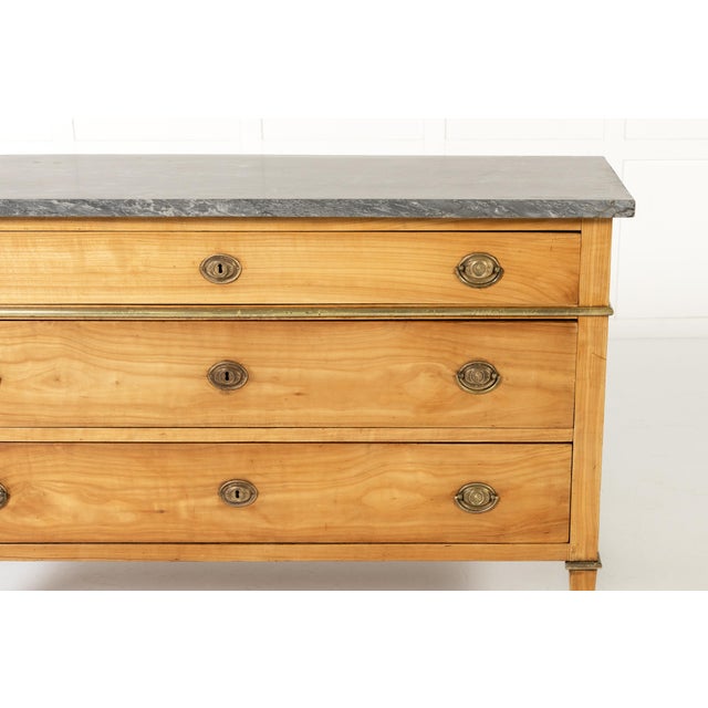 Antique French Cherrywood Commode, 1700s For Sale - Image 5 of 11