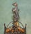American Gothic Revival Bronze and Amber Glass Ship Lantern Floor Lamps, 1920, Set of 2 For Sale - Image 6 of 18