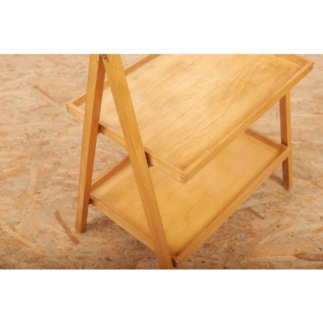 Magazine Rack in Beech Wood, Switzerland, 1970 For Sale - Image 5 of 12