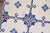 Art Deco Antique 1920s Portuguese Art Deco Tiles Cobalt Blue Floral Crosses Set of 16 For Sale - Image 3 of 14