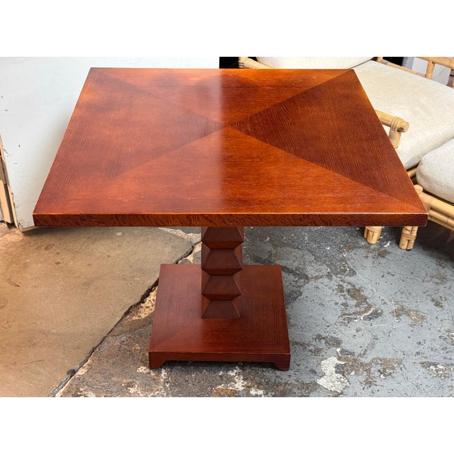 Design Plus Gallery presents a Vintage Cerused Solid Oak Square Table. Designed by Jean-Michel Frank for Donghia, this...