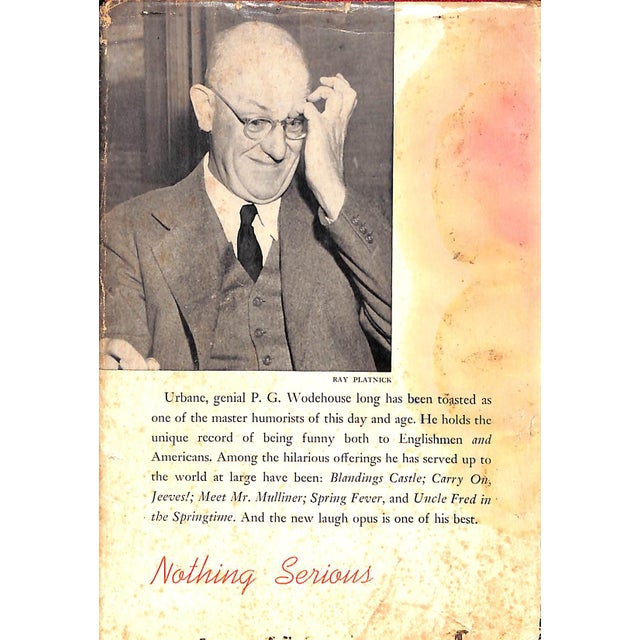 "Nothing Serious" 1951 Wodehouse, p.g. For Sale In New York - Image 6 of 6