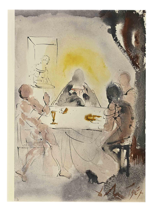 Salvador Dali, Et Cognoverunt Eum in Fractione Panis, Lithograph, 1964