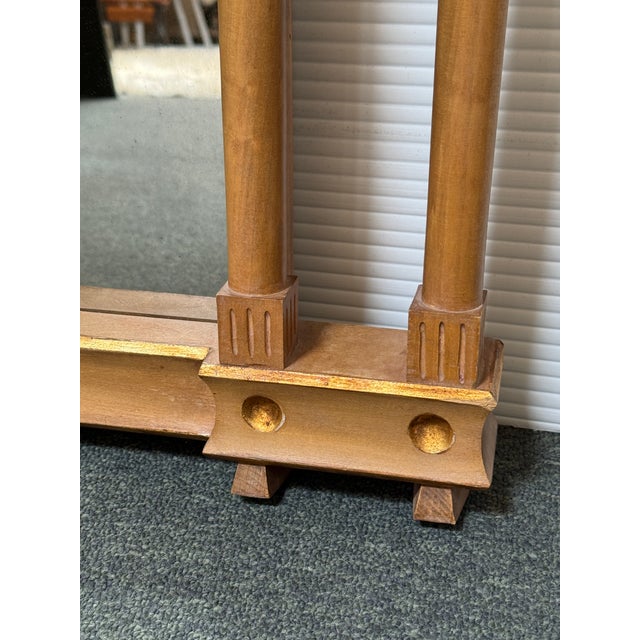 Neoclassical Gilt Wood Wall Mirror For Sale - Image 10 of 12