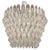 Italian Sculptural Murano Glass Chandelier in White and Clear Glass, 2000s For Sale - Image 11 of 11