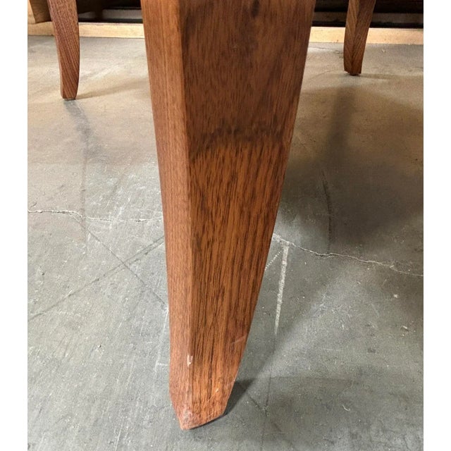 Gray Icy Gray Calvin Upholstered Natual Walnut Elsie Lounge Chair From the Madeline Stuart Collection For Sale - Image 8 of 8