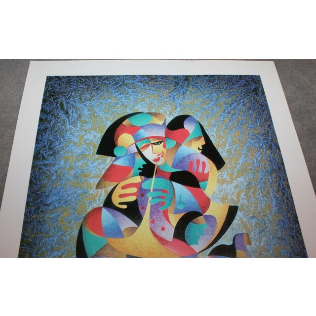 2010s "Play That Horn II (#15)" Modernist Style Figurative Serigraph by Anatole Krasnyansky For Sale - Image 4 of 5