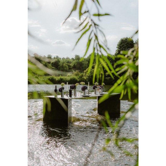 Metal Zen Stainless Steel Dining Table by Zincutec For Sale - Image 7 of 10