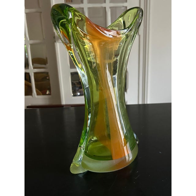 Mid-Century Modern Large Murano Glass Vase, 1960s For Sale - Image 3 of 9