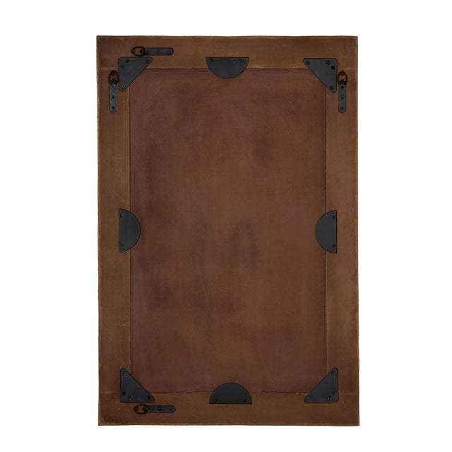 2020s Jamie Young Interwoven Wood & Buffalo Bone Rectangle Mirror For Sale - Image 5 of 6