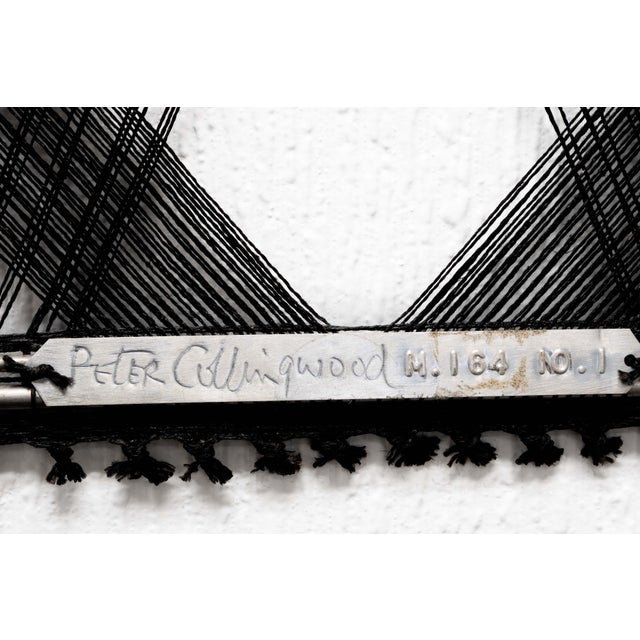 Peter Collingwood M. 164 No. 1 Linen Macro-Gauze Modernist Fiber Art Wall Hang For Sale - Image 4 of 8