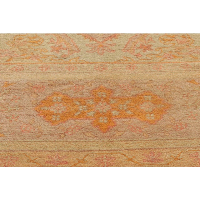 Textile Late 19th Century Antique Turkish Oushak Rug, 10'02 X 14'07 For Sale - Image 7 of 12