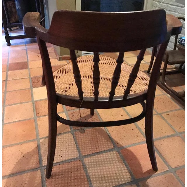 Cane Tripod Chair from Thonet Kohn, 1910s For Sale - Image 4 of 10