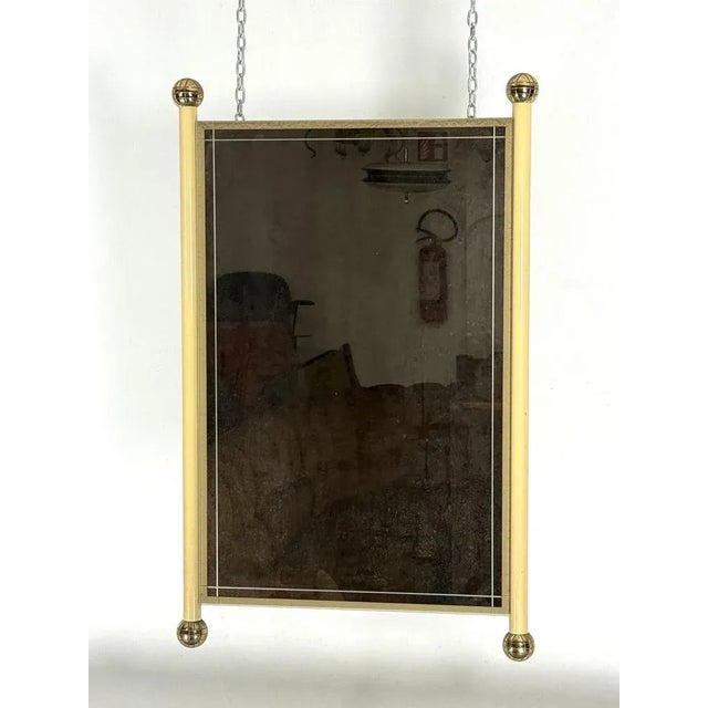 Vintage Italian Mirror in the style of Tommaso Barbi, Italy, 1970s For Sale - Image 9 of 11