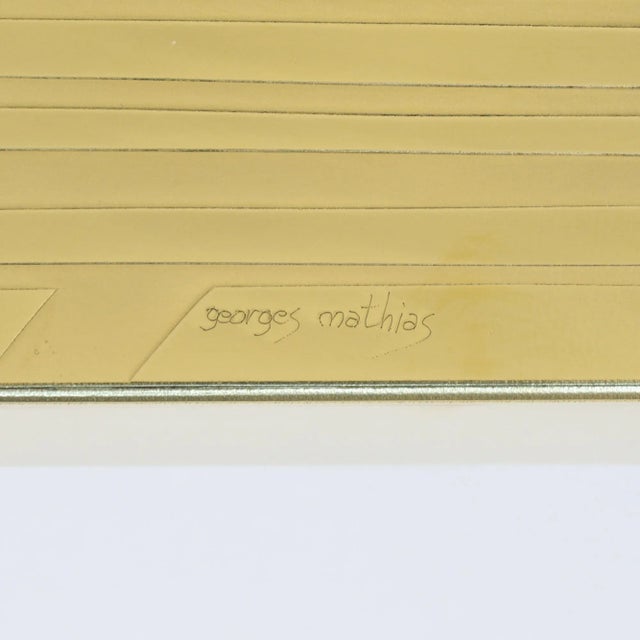 Etched Brass Side Table by Georges Mathias for Belform, 1970s For Sale - Image 15 of 18