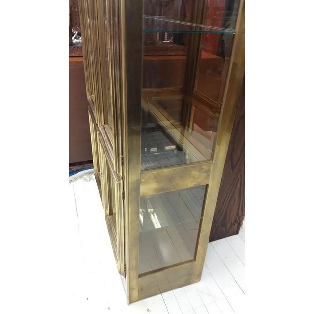 Mastercraft 1970s Mastercraft Brass Vitrine For Sale - Image 4 of 7